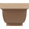 Ekena Millwork 7"W x 14"D x 7"H Wide Alpine Rough Cedar Woodgrain TimberThane Corbel, Primed Tan CORUR07X14X07ALPRCPR - alternate 6